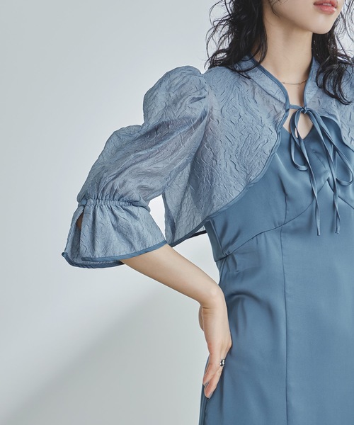niana ドレス ボレロアシンメトリーワンピースレイヤード