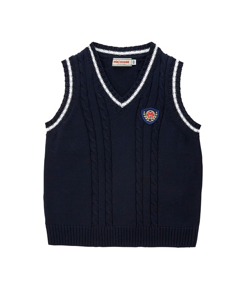 ミキハウス ニットベスト　未使用品 MIKI HOUSE（ミキハウス） ベスト 綿ニットベスト キッズ 子供服