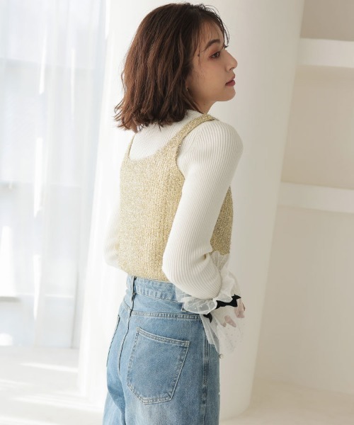 DONOBAN レディース ニット ラメビスチェ : ZOZOTOWN Yahoo!店