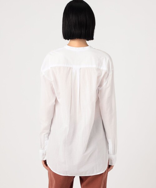 JAMES PERSE シャツ ブラウス コットンローン キーネックシャツ 