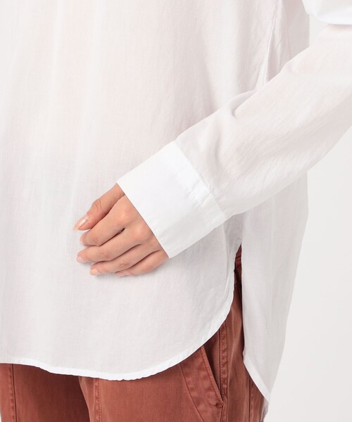 JAMES PERSE シャツ ブラウス コットンローン キーネックシャツ 