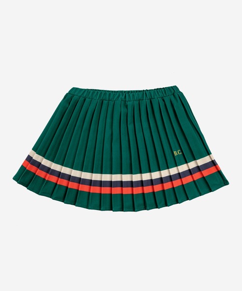 BOBO CHOSES プリーツスカート 110cm マルチカラー BOBO CHOSES（ボボショーズ） スカート Stripes pleated woven skirt