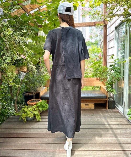 AVIE（アビィ） ワンピース 半袖 ワッシャーTeeセットデザイン