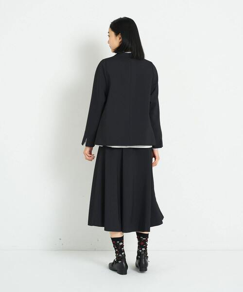 美品　ADIEU TRISTESSE ノーカラーブルゾン ADIEU TRISTESSE ジャケット ノーカラージャケット リーフカット