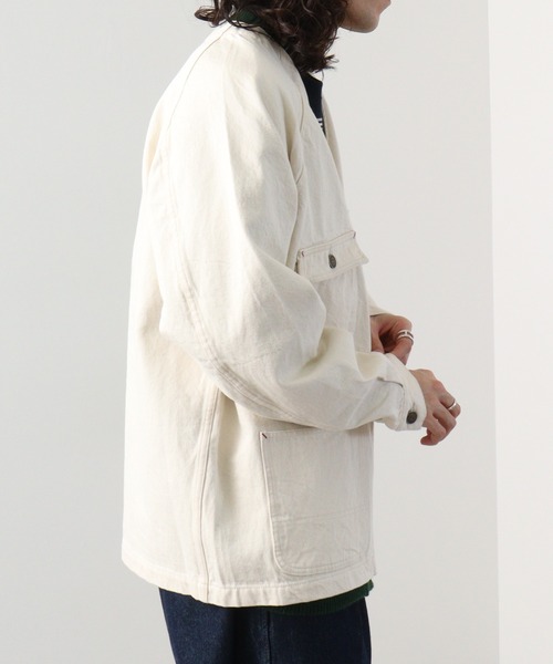 KRIFF MAYER ジャケット ノーカラージャケット Colorless denim