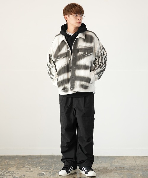 improves（インプローブス） デニムジャケット gジャン スプレー加工