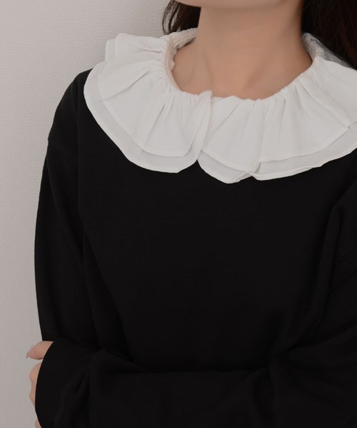 Mayree つけ襟 付け襟 「resonance」フリルデザイン つけ襟/フェイク