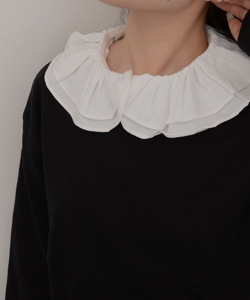 Mayree つけ襟 付け襟 「resonance」フリルデザイン つけ襟/フェイク