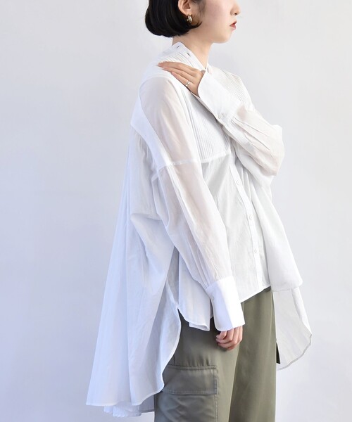 quaranciel シャツ ブラウス quaranciel:「洗濯機可能」コットン