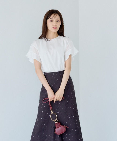Andemiu（アンデミュウ） tシャツ 「WEB限定」ソデフハクカットソー