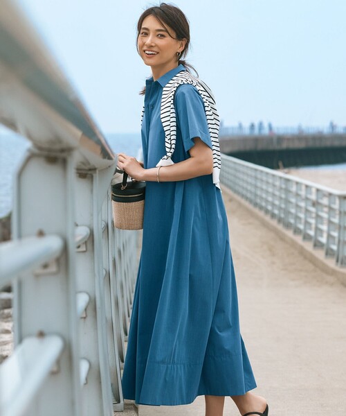 23区 シャツワンピース 「CLASSY.コラボ」ビスチェコンビ