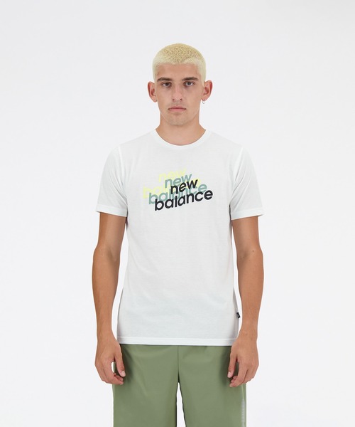 NEW BALANCE スホツエッセンシャルスロコフリントTシャツ New Balance tシャツ Sport Essentials ヘザーテック
