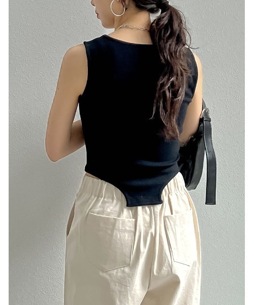 タンクトップ ノースリーブ ストレッチリブタンクトップ レディース 楽天市場】【限定！30%OFFクーポンで1959円】[2024 SUMMER