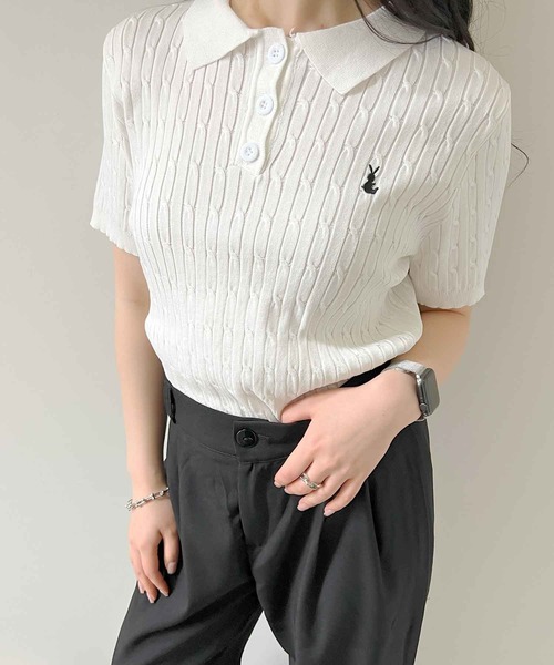 frunco ポロシャツ ポロ 「ZOZO限定」ワンポイント刺繍ニットポロ