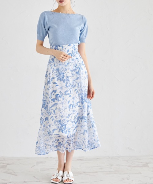 ニット セーター パール付きスカラネックラメニットプルオーバー レディース tocco closet ニット セーター パール付きスカラネック
