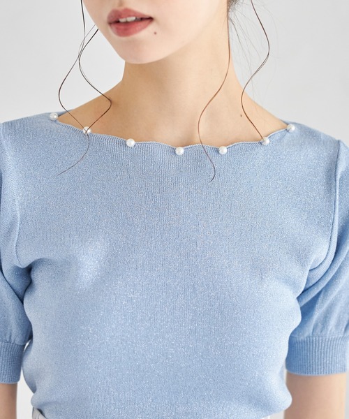 keep my closet　パール付きトップス keep my closet パール付きトップス
