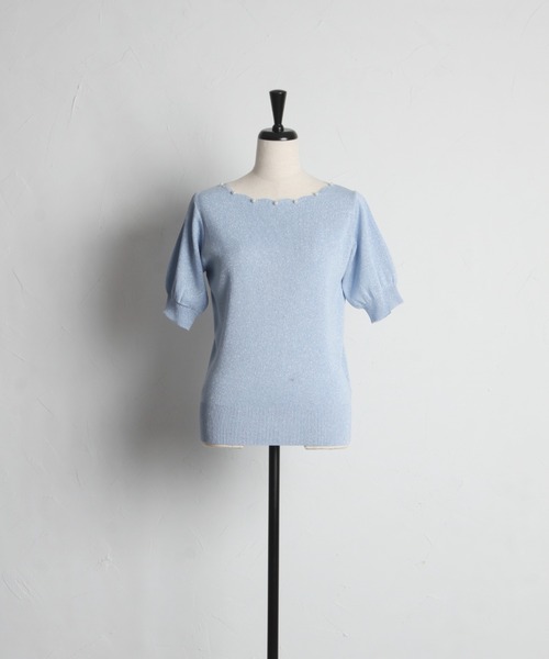 tocco closet ニット セーター パール付きスカラネック