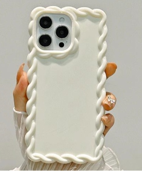 シンプル iPhoneケース シンプルくすみブルーサイドラインケース【C0103】 | MOA