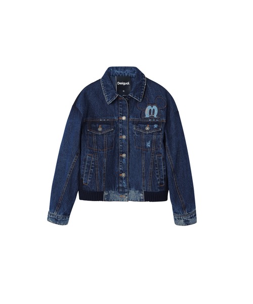 【新品】 Desigual デニム・ジャケット 42サイズ Desigual デニムジャケット gジャン PRAGAMICKEY レディース