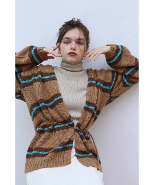 カーディガン mohair like loose cardigan レディース