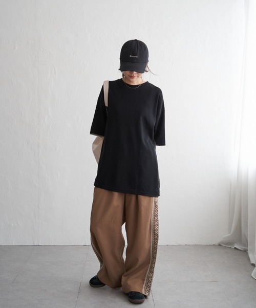 新品 NOMAD パンツセットアップ NO NEED パンツ キューバ刺繍 リラックスワイドパンツ