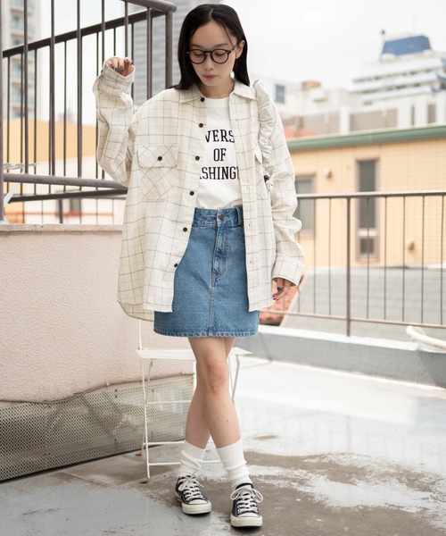 WEGO シャツ WEGO/「UNISEX」チェックネルシャツ メンズ レディース 