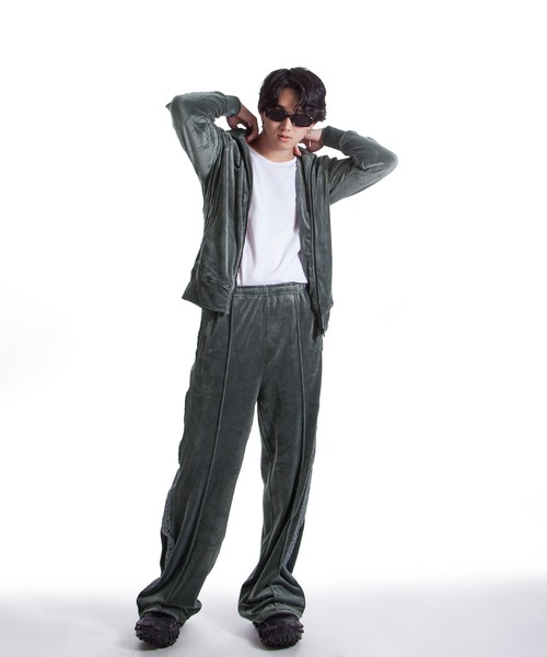 ZIP FIVE -White Line- ブルゾン アウター 「White Line」 90s ベロア