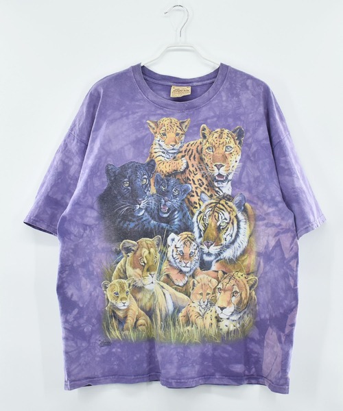 THE MOUNTAIN tシャツ 「ヴィンテージ古着」Y2K 虎 タイダイTシャツ