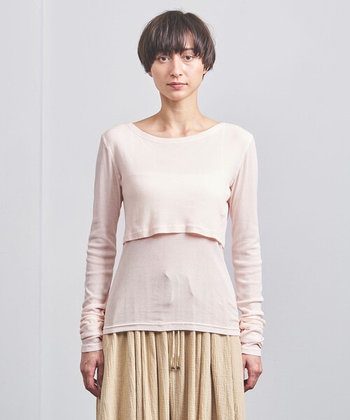 Pheeta tシャツ Tシャツ 「Pheeta」Hedy シアーレイヤードカットソー 