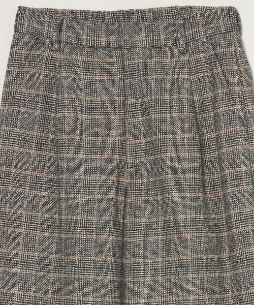 BLUELEA 花柄ツイードパンツ アイボリー 36 パンツ ボトム