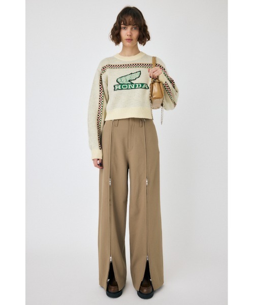 moussy HONDAコラボ　ニット MOUSSY ニット セーター HONDA JACQUARD ニットトップス