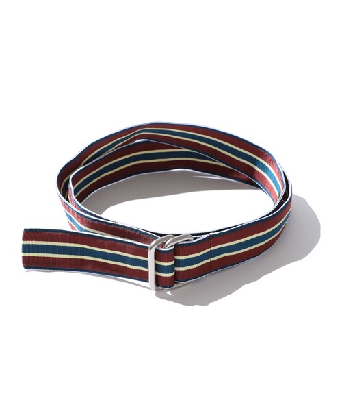 BEAMS+（ビームスプラス） ベルト グログラン ダブルリング ベルト