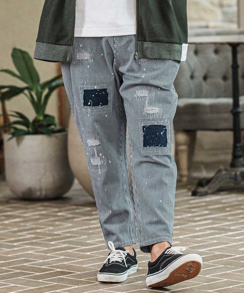 CAMBIO（カンビオ） パンツ mp13090- Heritage Hickory Stripe