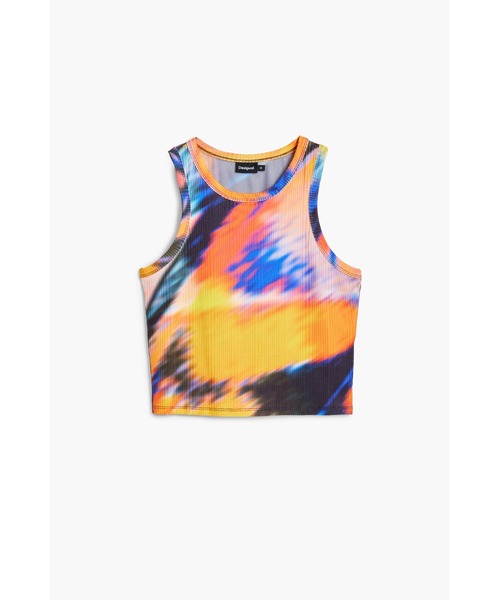 tシャツ TSBUTTERFLYLACROIX サンセットブラー クロップドタンク レディース