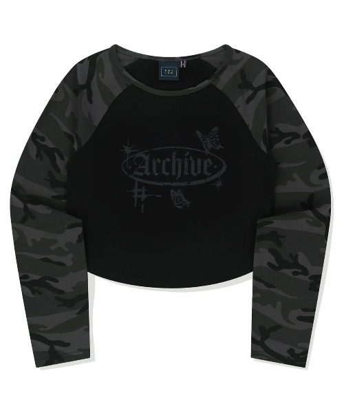 tシャツ A'GEM/9 × .kom 「ROMANTIC CROWN/ロマンティック クラウン」ARCHIVE RAGLAN L/S /アーカイブラ ROMANTIC CROWN tシャツ A'GEM/9 × .kom 「ROMANTIC CROWN