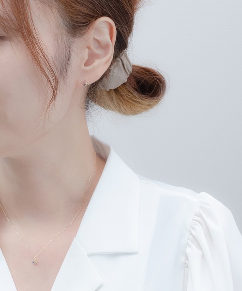 BLOOM（ブルーム） ピアス K10 イエローゴールド マルチカラー