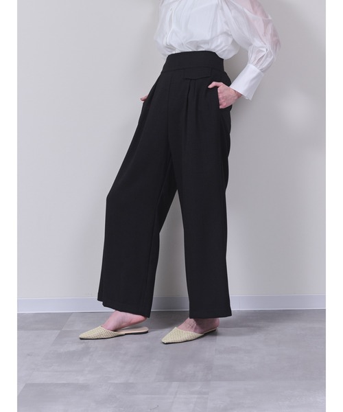 【引退品】 RDX＆10PX DOLLUPOOPS スラックス パンツ 麻ライクツィードワイドパンツ