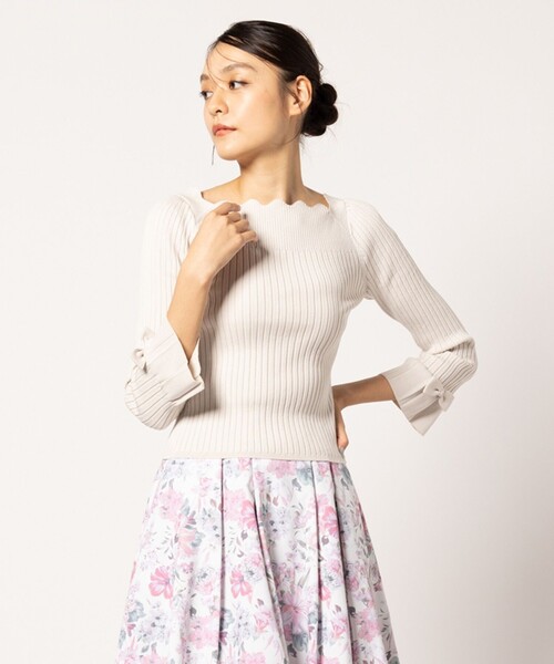 ZIGZAG KNIT プルオーバー レディース