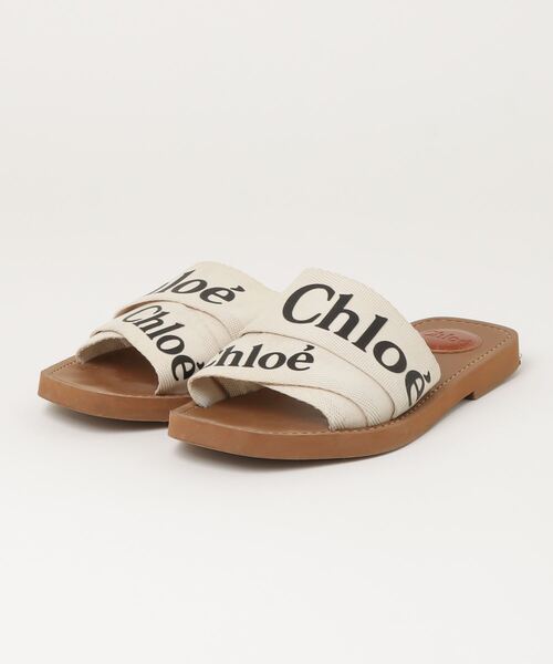 クロエ　フラットサンダル37 Chloe 「Chloe」 フラットサンダル 37 ベージュ レディース