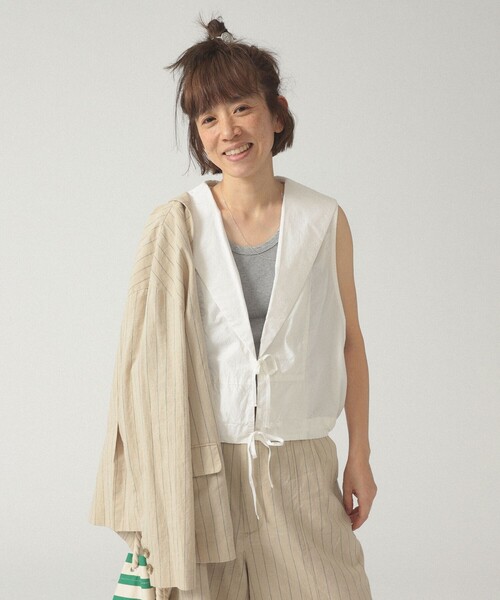 BEAMS BOY ベスト ジレ セーラー カラー レディース : ZOZOTOWN