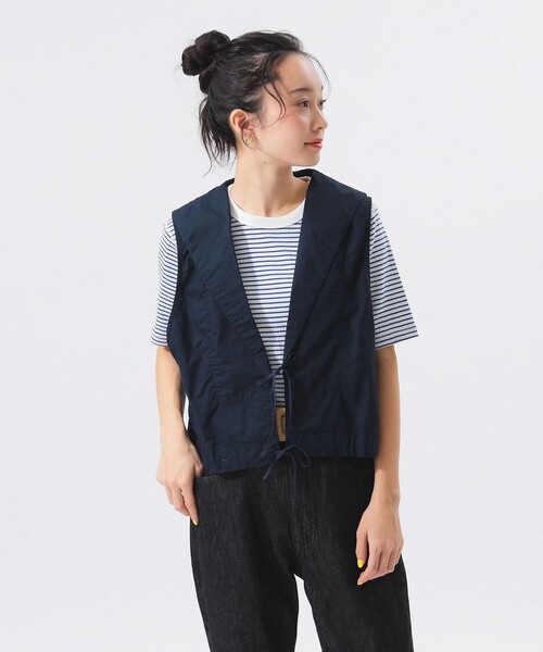 未使用 B:ビームス THERMO LITEジレ(ベスト) Sサイズ B:MING LIFE STORE by BEAMS｜ノーカラージレ(S~M) 25SS きれい