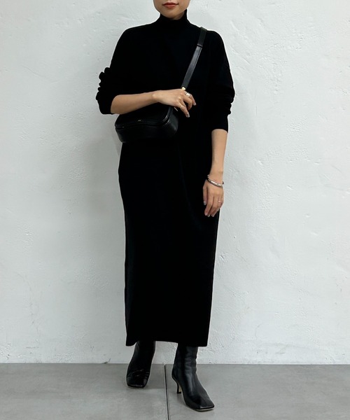 Loungedress（ラウンジドレス） ニットワンピース FREE グレー