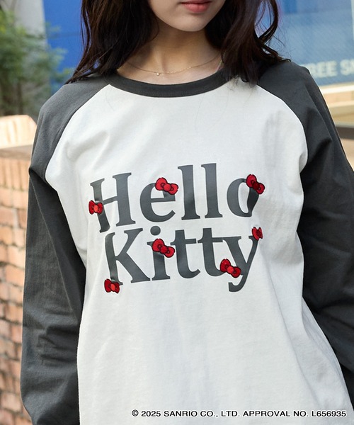 sanrio tシャツ 「HELLO KITTY」別注 ハローキティ リボン刺繍