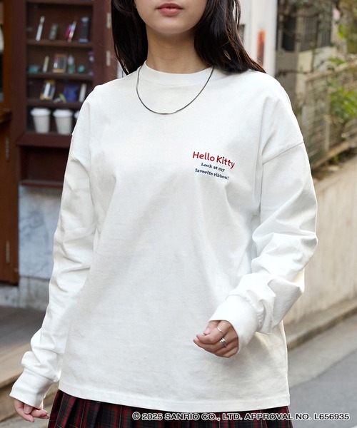 sanrio（サンリオ） tシャツ 「HELLO KITTY」別注 ハローキティ リボン