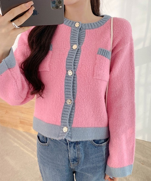 「SONA」 ニットカーディガン FREE ブラック レディース_画像4