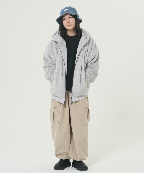 「CORISCO」 ジップアップブルゾン MEDIUM グレー メンズ_画像9