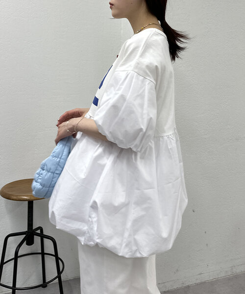 w closet（ダブルクローゼット） tシャツ 半袖 バルーンミニT