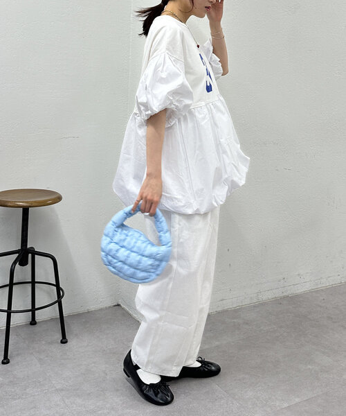 w closet（ダブルクローゼット） tシャツ バルーンミニTワンピース