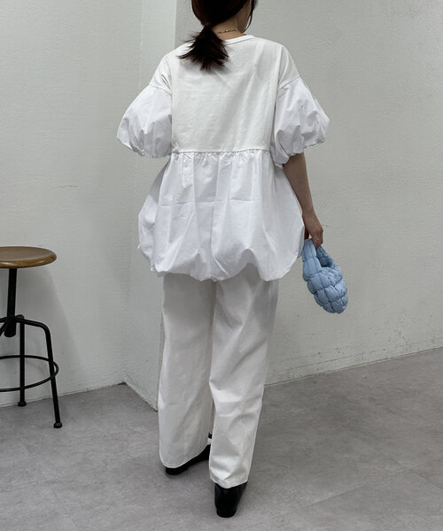 w closet（ダブルクローゼット） tシャツ 半袖 バルーンミニT