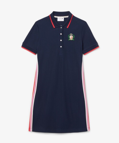 【LACOSTE】半袖 ポロシャツ ワンピース ベルト付き 送料税込 新品】LACOSTE ラコステ ポロシャツワンピース ベルト付
